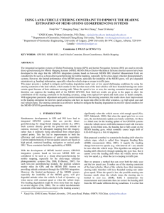 USING LAND-VEHICLE STEERING CONSTRAINT TO IMPROVE THE HEADING