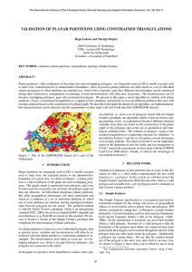 VALIDATION OF PLANAR PARTITIONS USING CONSTRAINED TRIANGULATIONS