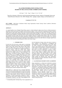 GLACIER INFORMATION EXTRACTION BASED ON MULTI-FEATURE COMBINATION MODEL