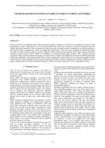 GRAPH BASED RECOGNITION OF GRID PATTERN IN STREET NETWORKS