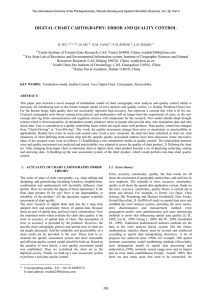 DIGITAL CHART CARTOGRAPHY: ERROR AND QUALITY CONTROL