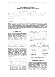 A STUDY OF SPATIAL DATA SHARING SYSTEM WITH WEB SERVICES