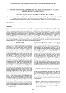 A DECISION SUPPORT FRAMEWORK FOR THE RISK ASSESSMENT OF COASTAL