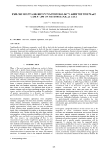 EXPLORE MULTIVARIABLE SPATIO-TEMPORAL DATA WITH THE TIME WAVE