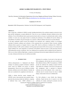 ADS40 CALIBRATION BASED ON A TEST FIELD