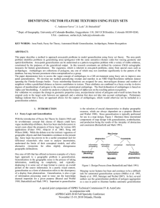 IDENTIFYING VECTOR FEATURE TEXTURES USING FUZZY SETS