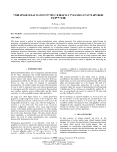 TERRAIN GENERALIZATION WITH MULTI-SCALE PYRAMIDS CONSTRAINED BY CURVATURE