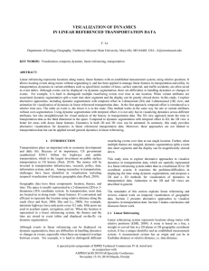 VISUALIZATION OF DYNAMICS IN LINEAR REFERENCED TRANSPORTATION DATA