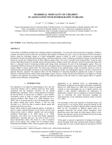 DIARRHEAL MORTALITY OF CHILDREN IN ASSOCIATION WITH HYDROGRAPHY IN BRAZIL