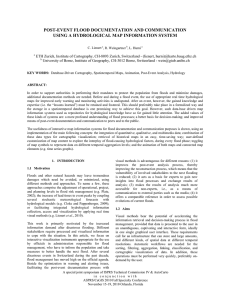 POST-EVENT FLOOD DOCUMENTATION AND COMMUNICATION USING A HYDROLOGICAL MAP INFORMATION SYSTEM