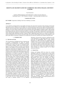ROOF PLANE SEGMENTATION BY COMBINING MULTIPLE IMAGES AND POINT CLOUDS