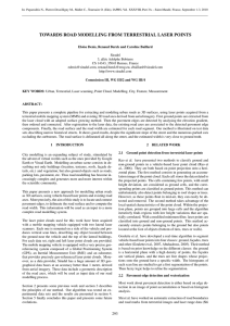 TOWARDS ROAD MODELLING FROM TERRESTRIAL LASER POINTS