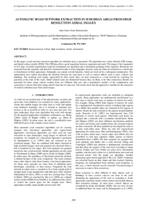 AUTOMATIC ROAD NETWORK EXTRACTION IN SUBURBAN AREAS FROM HIGH