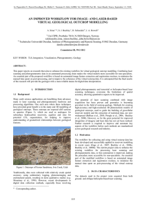 AN IMPROVED WORKFLOW FOR IMAGE- AND LASER-BASED VIRTUAL GEOLOGICAL OUTCROP MODELLING