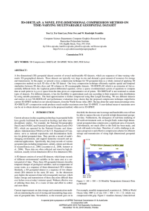 5D-ODETLAP: A NOVEL FIVE-DIMENSIONAL COMPRESSION METHOD ON TIME-VARYING MULTIVARIABLE GEOSPATIAL DATASET