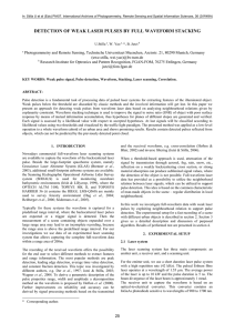 DETECTION OF WEAK LASER PULSES BY FULL WAVEFORM STACKING