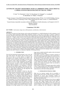 AUTOMATIC TRAFFIC MONITORING WITH AN AIRBORNE WIDE-ANGLE DIGITAL