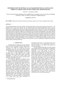 DETERMINATION OF OPTIMAL SCALE PARAMETER FOR ALLIANCE-LEVEL