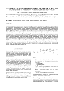 A LANDSAT STAND BASAL AREA CLASSIFICATION SUITABLE FOR AUTOMATING