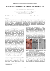 2D-3D FEATURE EXTRACTION AND REGISTRATION OF REAL WORLD SCENES