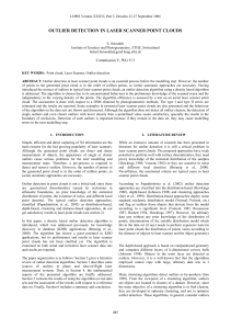 OUTLIER DETECTION IN LASER SCANNER POINT CLOUDS