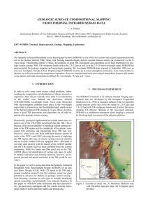 GEOLOGIC SURFACE COMPOSITIONAL MAPPING FROM THERMAL INFRARED SEBASS DATA