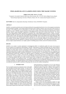 PIXEL-BASED SEA ICE CLASSIFICATION USING THE MAGSIC SYSTEM