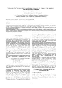 CLASSIFICATION OF MULTI SPECTRAL IMAGES  BY FUZZY  AND... NETWORK APPROACHES