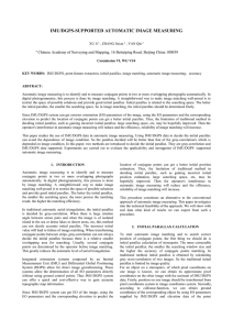 IMU/DGPS-SUPPORTED AUTOMATIC IMAGE MEASURING