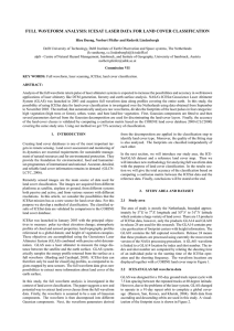 FULL WAVEFORM ANALYSIS: ICESAT LASER DATA FOR LAND COVER CLASSIFICATION