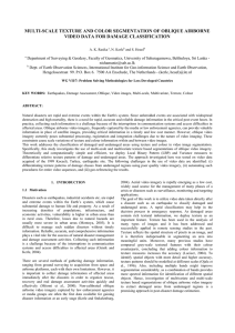 MULTI-SCALE TEXTURE AND COLOR SEGMENTATION OF OBLIQUE AIRBORNE