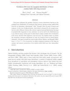 Goodness-of-fit tests for marginal distribution of linear Hira L. Koul and