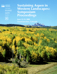 Sustaining Aspen in Western Landscapes: Symposium