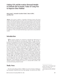 Linking GIS and Recreation Demand Models to Improve Deer Habitat