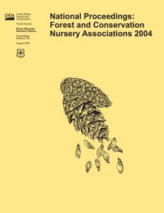 National Proceedings: Forest and Conservation Nursery Associations 2004 United States
