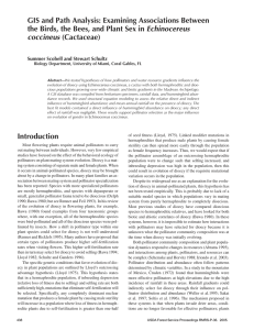 GIS and Path Analysis: Examining Associations Between Echinocereus Introduction