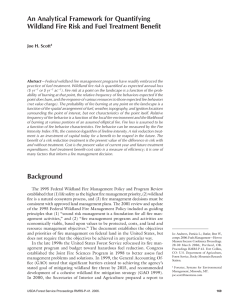 An Analytical Framework for Quantifying Joe H. Scott