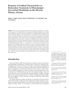 Response of Fuelbed Characteristics to Restoration Treatments in Piñon-Juniper-