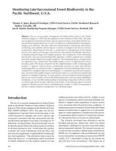 Monitoring Late-Successional Forest Biodiversity in the Pacific Northwest, U.S.A.