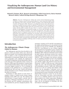 Visualizing the Anthropocene: Human Land Use History and Environmental Management