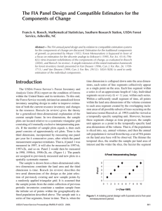 The FIA Panel Design and Compatible Estimators for the