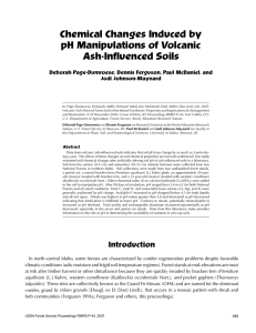 Chemical Changes Induced by pH Manipulations of Volcanic Ash-Influenced Soils