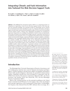 Integrating Climatic and Fuels Information