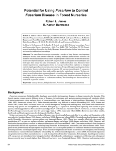 Fusarium Robert L. James R. Kasten Dumroese