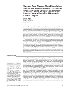 Western Root Disease Model Simulation Versus Plot Remeasurement: 11 Years of