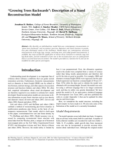 “Growing Trees Backwards”: Description of a Stand Reconstruction Model