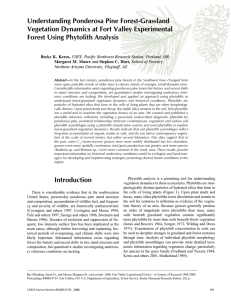Understanding Ponderosa Pine Forest-Grassland Vegetation Dynamics at Fort Valley Experimental