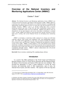 Overview  of  the  National  Inventory ... Monitoring Applications Center (NIMAC)  Charles T. Scott