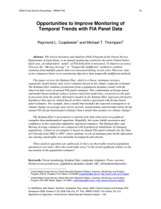 Opportunities to Improve Monitoring of Temporal Trends with FIA Panel Data