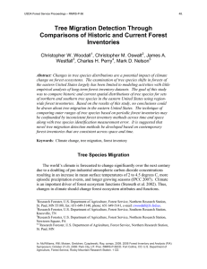 Tree Migration Detection Through Comparisons of Historic and Current Forest Inventories